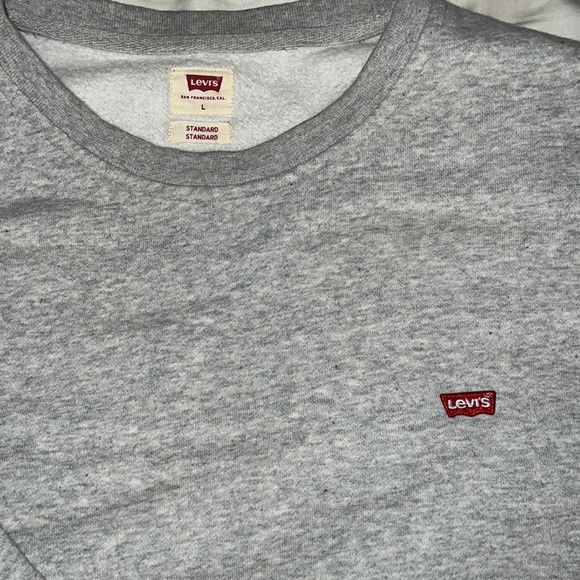 LEVIS light grey crewneck, SIZE LG - Picture 2 of 2